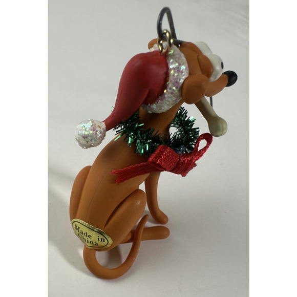 The Simpsons Carlton Cards Santa's Little Helper Dog Christmas Ornament 2003 - Picture 5 of 8